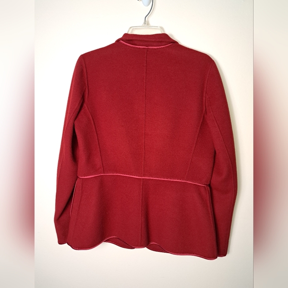 Talbots Wool Blend Single Button Blazer - Satin Trim - Picture 5 of 7